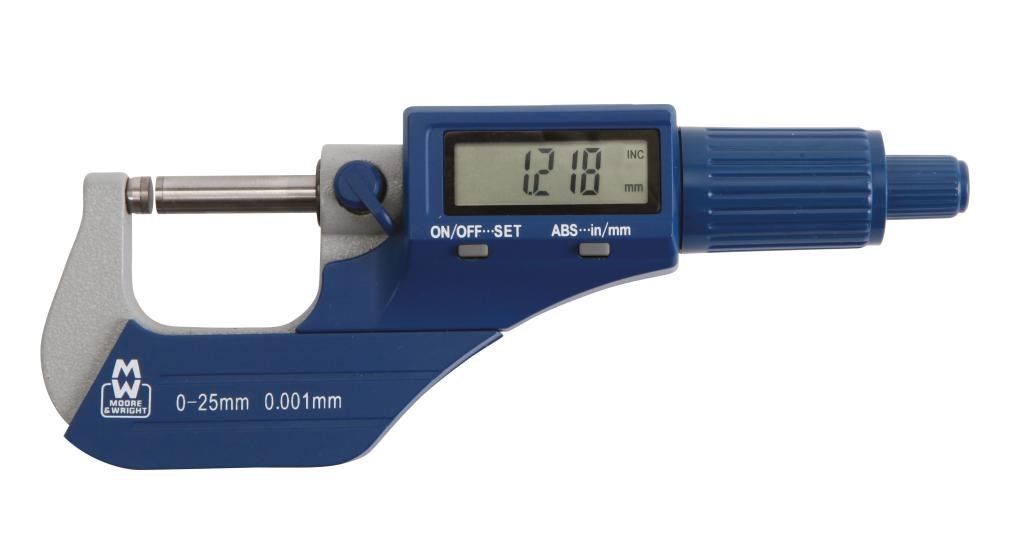 Moore & Wright 200-01DBL Digital Micrometer 0-25mm/01"