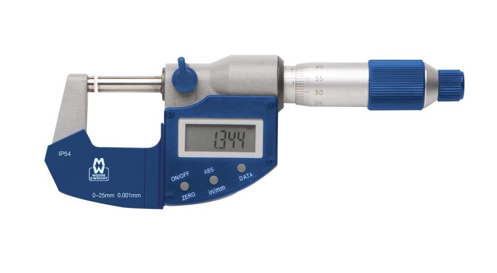 Moore & Wright 201-01DAB Digital Micrometer 0-25mm/0-1"