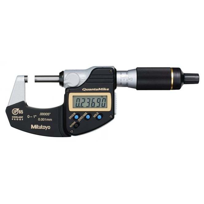 Mitutoyo 293-180 Digimatic QuantuMike Micrometer 0-25mm/0-1"
